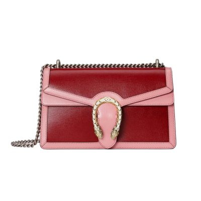 Replica Gucci Dionysus Red & Pink Leather Shoulder Bag