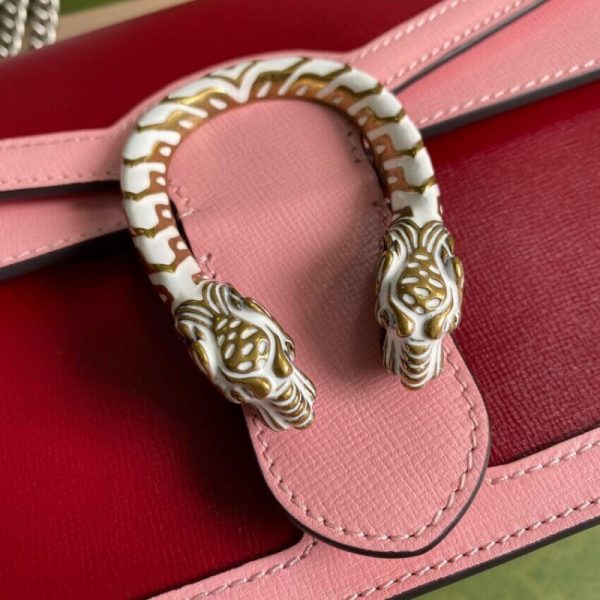Replica Gucci Dionysus Red & Pink Leather Shoulder Bag - Image 7