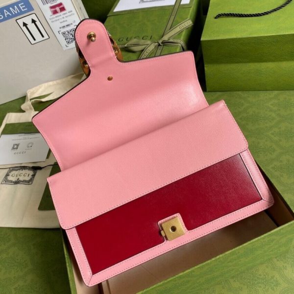 Replica Gucci Dionysus Red & Pink Leather Shoulder Bag - Image 8