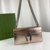 Best Replicas Bags - Replica Gucci Dionysus Rose Gold Lame Leather Shoulder Bag Shop For Best Louis Vuitton LV Replica Bags With Cheap Price