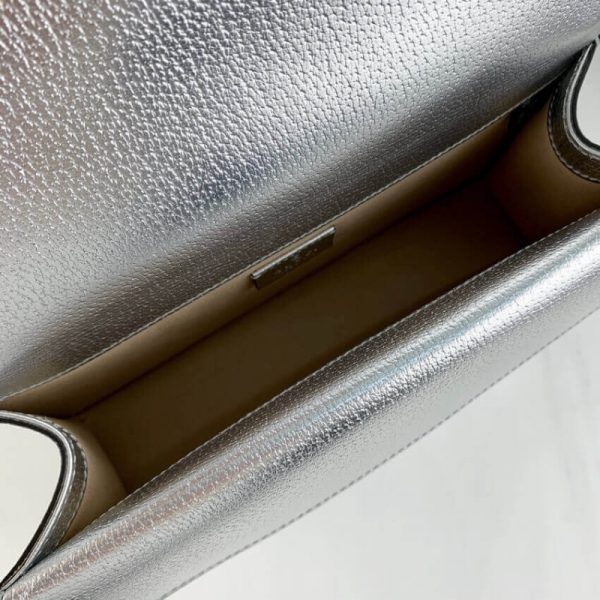 Gucci Dionysus Silver Lame Leather Shoulder Bag Replica - Image 11