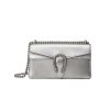 Best Replicas Bags - Gucci Dionysus Silver Lame Leather Shoulder Bag Replica Shop For Best Louis Vuitton LV Replica Bags With Cheap Price