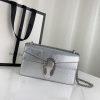 Best Replicas Bags - Gucci Dionysus Silver Lame Leather Shoulder Bag Replica Shop For Best Louis Vuitton LV Replica Bags With Cheap Price