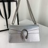 Best Replicas Bags - Gucci Dionysus Silver Lame Leather Shoulder Bag Replica Shop For Best Louis Vuitton LV Replica Bags With Cheap Price