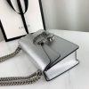 Best Replicas Bags - Gucci Dionysus Silver Lame Leather Shoulder Bag Replica Shop For Best Louis Vuitton LV Replica Bags With Cheap Price