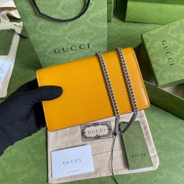 Replica Gucci Dionysus Mini Bag in Orange & White Leather - Image 2