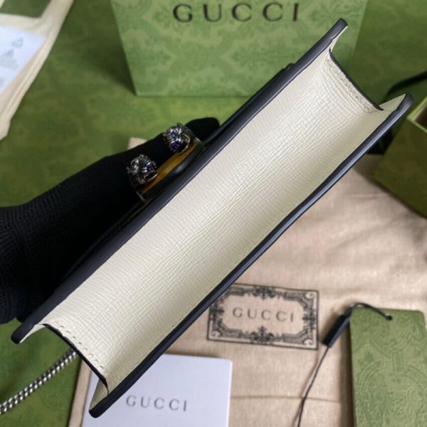Replica Gucci Dionysus Mini Bag in Orange & White Leather - Image 3