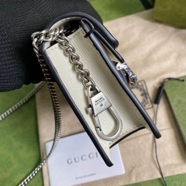 Replica Gucci Dionysus Mini Bag in Orange & White Leather - Image 5