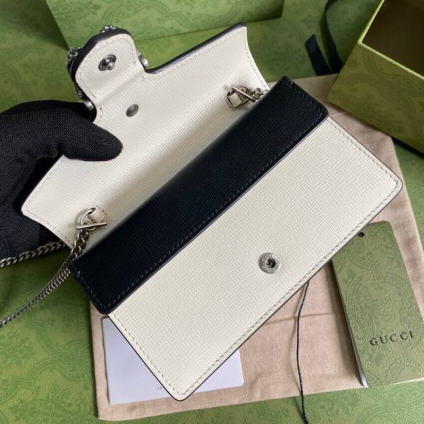 Replica Gucci Dionysus Mini Bag in Orange & White Leather - Image 6