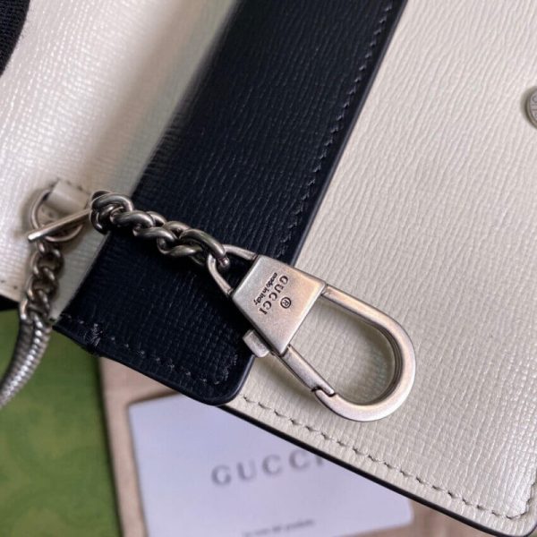 Replica Gucci Dionysus Mini Bag in Orange & White Leather - Image 8