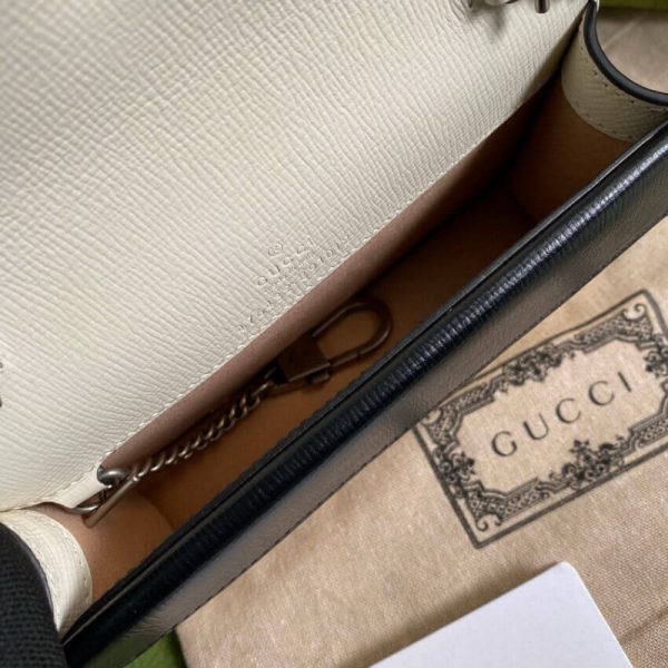 Replica Gucci Dionysus Mini Bag in Orange & White Leather - Image 9