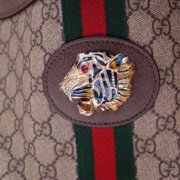 Replica Gucci Rajah GG Tote 537219 in Coffee - Image 3