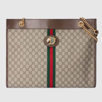 Replica Gucci Rajah GG Tote 537219 in Coffee