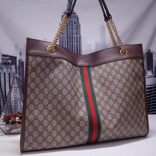 Replica Gucci Rajah GG Tote 537219 in Coffee - Image 7