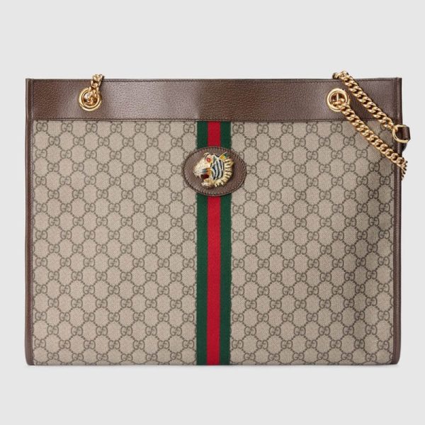 Replica Gucci Rajah GG Tote 537219 in Coffee