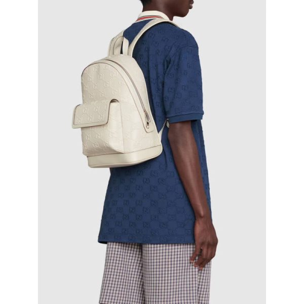 Replica Gucci GG Embossed Backpack | Stylish Carryall Design - Image 3