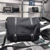 Best Replicas Bags - Replica Gucci GG Guccissima Black Nylon Messenger Bag Shop For Best Louis Vuitton LV Replica Bags With Cheap Price