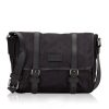 Best Replicas Bags - Replica Gucci GG Guccissima Black Nylon Messenger Bag Shop For Best Louis Vuitton LV Replica Bags With Cheap Price