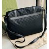 Best Replicas Bags - Replica Gucci GG Guccissima Black Nylon Messenger Bag Shop For Best Louis Vuitton LV Replica Bags With Cheap Price