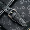 Best Replicas Bags - Replica Gucci GG Guccissima Black Nylon Messenger Bag Shop For Best Louis Vuitton LV Replica Bags With Cheap Price