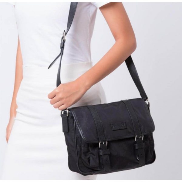 Replica Gucci GG Guccissima Black Nylon Messenger Bag - Image 5
