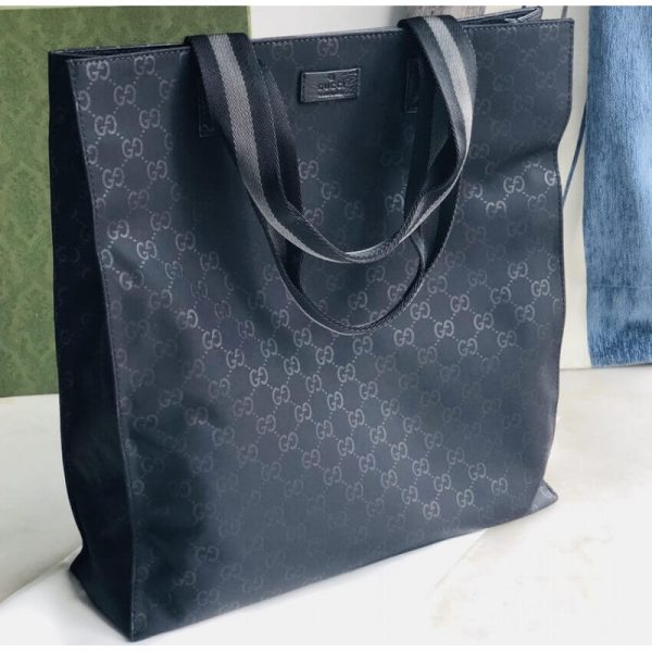 Replica Gucci GG Guccissima Black Nylon Tall Tote Bag - Image 5