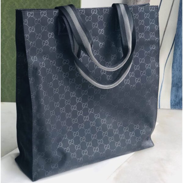 Replica Gucci GG Guccissima Black Nylon Tall Tote Bag - Image 6