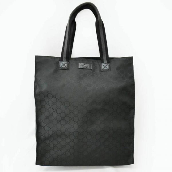 Replica Gucci GG Guccissima Black Nylon Tall Tote Bag