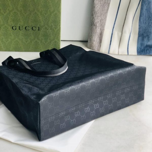 Replica Gucci GG Guccissima Black Nylon Tall Tote Bag - Image 8