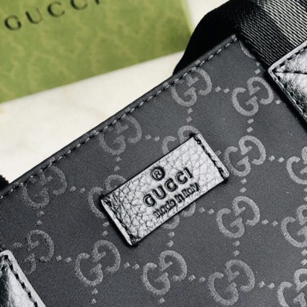 Replica Gucci GG Guccissima Black Nylon Tall Tote Bag - Image 9