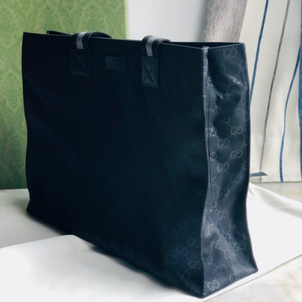 Replica Gucci GG Guccissima Black Nylon Tote Bag - Image 6