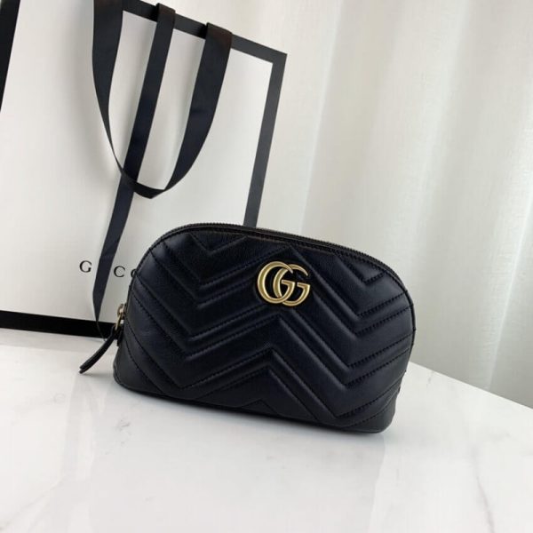Replica Gucci GG Marmont Cosmetic Case - Stylish Design - Image 2