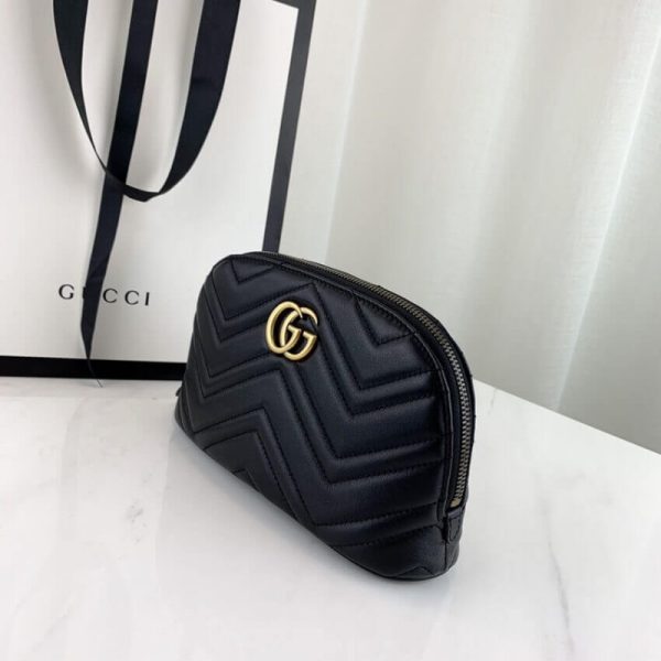 Replica Gucci GG Marmont Cosmetic Case - Stylish Design - Image 4