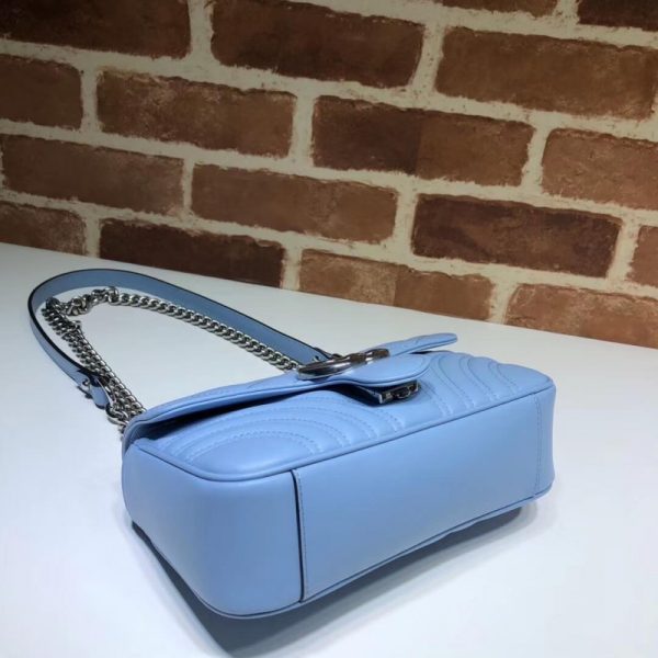 Replica Gucci GG Marmont Mini Chevron Leather Matelasse Bag - Image 4