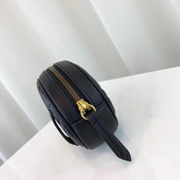 Elegant Gucci GG Marmont Leather Belt Bag – Stylish Replica - Image 12