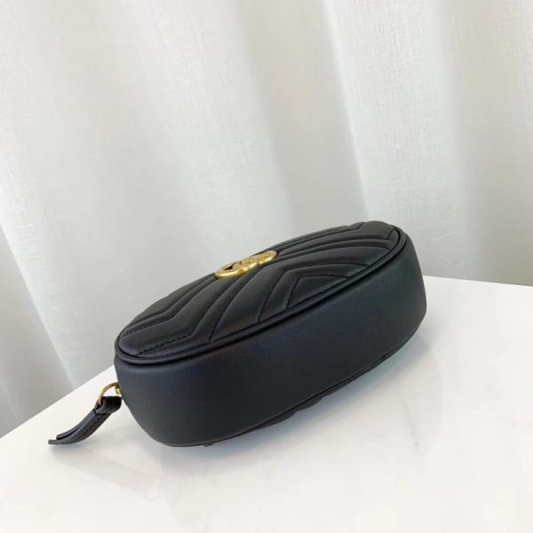 Elegant Gucci GG Marmont Leather Belt Bag – Stylish Replica - Image 10