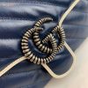 Best Replicas Bags - Gucci GG Marmont Matelasse Mini Bag 446744 - Blue Replica Shop For Best Louis Vuitton LV Replica Bags With Cheap Price