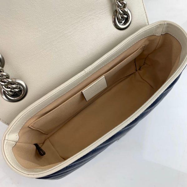 Gucci GG Marmont Matelasse Mini Bag 446744 - Blue Replica - Image 8