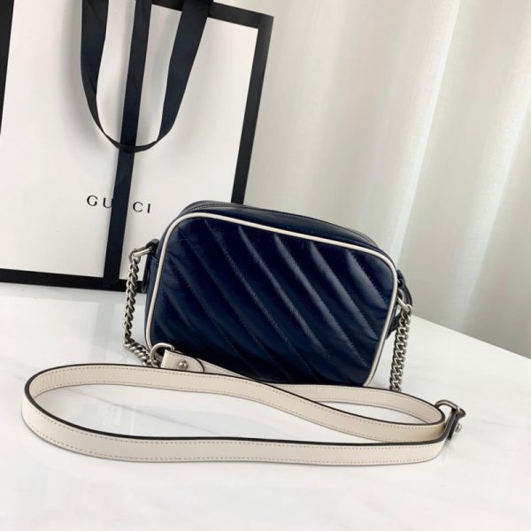 Replica Gucci GG Marmont Mini Bag in Blue - Image 3