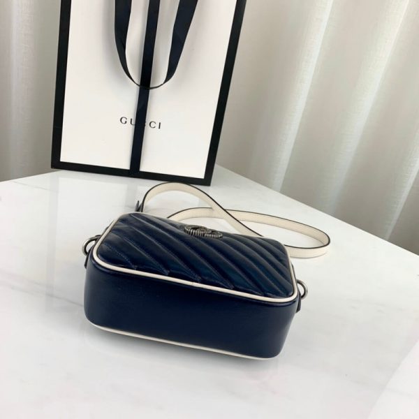 Replica Gucci GG Marmont Mini Bag in Blue - Image 4