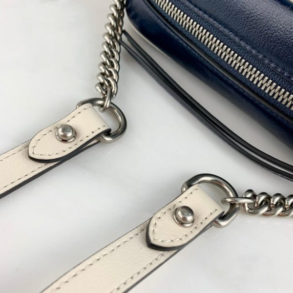Replica Gucci GG Marmont Mini Bag in Blue - Image 6