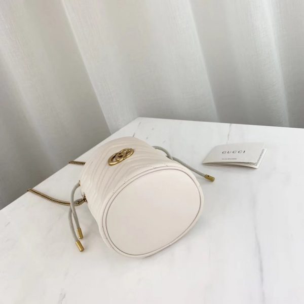Gucci GG Marmont Mini Replica Bucket Bag - Matelasse Design - Image 3