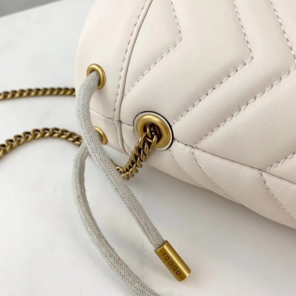 Gucci GG Marmont Mini Replica Bucket Bag - Matelasse Design - Image 4