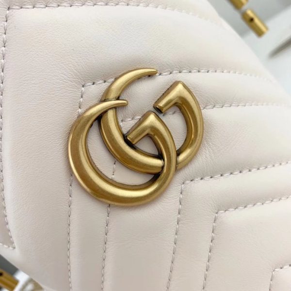Gucci GG Marmont Mini Replica Bucket Bag - Matelasse Design - Image 8
