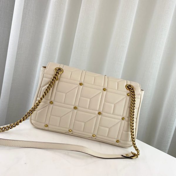 Replica Gucci GG Marmont Studded Shoulder Bag - Image 2