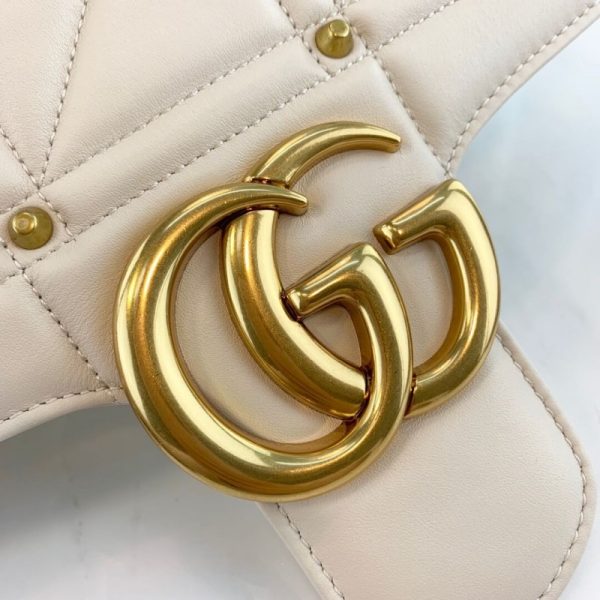 Replica Gucci GG Marmont Studded Shoulder Bag - Image 4