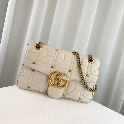 Replica Gucci GG Marmont Studded Shoulder Bag