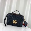Best Replicas Bags - Replica Gucci GG Marmont Matelasse Top Handle Bag Shop For Best Louis Vuitton LV Replica Bags With Cheap Price