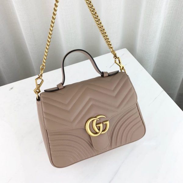 Gucci GG Marmont Matelassé Top Handle Replica Bag - Image 3