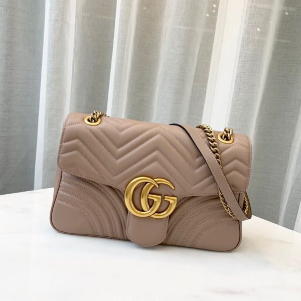 Replica Gucci GG Marmont Medium Matelasse Shoulder Bag - Image 2